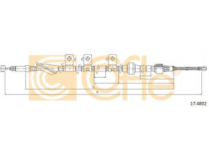 COFLE 17.4802 trosas, stovėjimo stabdys
47510SV1A01