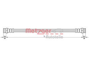METZGER 4110311 stabdžių žarnelė 
 Stabdžių sistema -> Stabdžių žarnelės
46803893