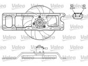 VALEO 696216 elektrovariklis, raditoriaus ventiliatorius 
 Aušinimo sistema -> Radiatoriaus ventiliatorius