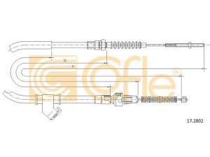 COFLE 17.2802 trosas, stovėjimo stabdys
MB004849