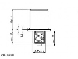 WAHLER 4622.82D0 termostatas, alyvos aušintuvas 
 Variklis -> Tepimas -> Alyvos termostatas
9849 8322