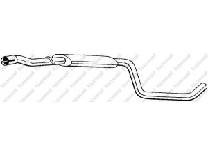 BOSAL 284-073 vidurinis duslintuvas 
 Išmetimo sistema -> Duslintuvas
3436751