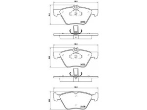 BREMBO P 50 075 stabdžių trinkelių rinkinys, diskinis stabdys 
 Techninės priežiūros dalys -> Papildomas remontas
0044200720, A0044200720