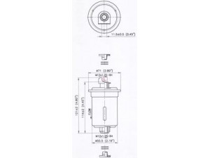 SOFIMA S 1640 B kuro filtras 
 Techninės priežiūros dalys -> Papildomas remontas
MB504860