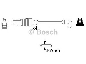 BOSCH 0 986 356 830 uždegimo laido komplektas 
 Kibirkšties / kaitinamasis uždegimas -> Uždegimo laidai/jungtys