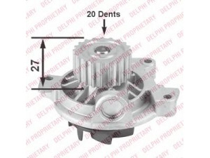 DELPHI WP1772 vandens siurblys 
 Aušinimo sistema -> Vandens siurblys/tarpiklis -> Vandens siurblys
271768, 2717684, 274155, 074121004 V