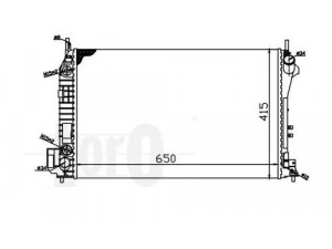 LORO 037-017-0081 radiatorius, variklio aušinimas 
 Aušinimo sistema -> Radiatorius/alyvos aušintuvas -> Radiatorius/dalys
1300247, 1300274, 24418342, 24418344