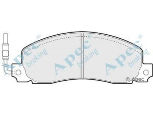 APEC braking PAD489 stabdžių trinkelių rinkinys, diskinis stabdys 
 Techninės priežiūros dalys -> Papildomas remontas
4403271, 4403272, 4403273, 7701200648