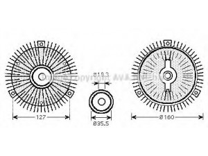 AVA QUALITY COOLING MSC408 sankaba, radiatoriaus ventiliatorius 
 Aušinimo sistema -> Radiatoriaus ventiliatorius
6032000022, 6032000222, 6032000422
