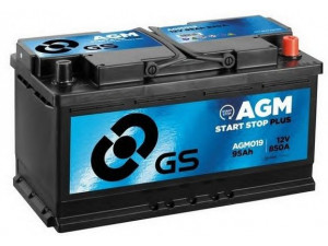 GS AGM019 starterio akumuliatorius 
 Elektros įranga -> Akumuliatorius