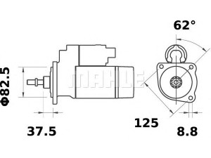 MAHLE ORIGINAL MS 113 starteris 
 Elektros įranga -> Starterio sistema -> Starteris
2108 3708 010, 29 37 08, KAT3K293708