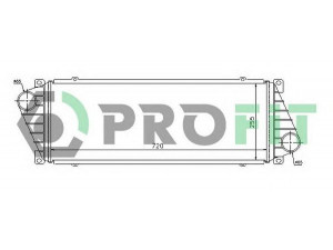 PROFIT PR 3646T1 tarpinis suslėgto oro aušintuvas, kompresorius 
 Variklis -> Oro tiekimas -> Įkrovos agregatas (turbo/superįkrova) -> Tarpinis suslėgto oro aušintuvas
5104119AA, 5119997AA, 2D0145805