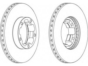 FERODO FCR261A stabdžių diskas 
 Stabdžių sistema -> Diskinis stabdys -> Stabdžių diskas
402069X200