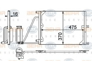 HELLA 8FC 351 037-631 kondensatorius, oro kondicionierius 
 Oro kondicionavimas -> Kondensatorius
18 50 061, 52 47 9125, 52 48 4484