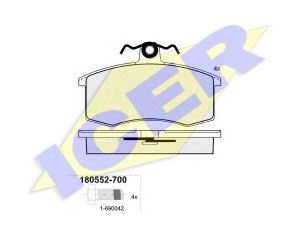 ICER 180552 stabdžių trinkelių rinkinys, diskinis stabdys 
 Techninės priežiūros dalys -> Papildomas remontas
2108-350 1089, 2108-350 1090, 2108-350 1090