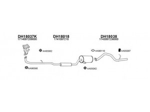 VENEPORTE 180017 išmetimo sistema 
 Išmetimo sistema -> Išmetimo sistema, visa