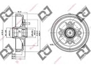 DJ PARTS BR1031 stabdžių būgnas 
 Stabdžių sistema -> Būgninis stabdys -> Stabdžių būgnas
4204319045