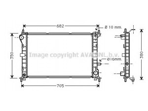 AVA QUALITY COOLING FDA2264 radiatorius, variklio aušinimas