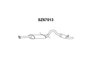 VENEPORTE SZ67013 galinis duslintuvas 
 Išmetimo sistema -> Duslintuvas
1430058B50, 1430077EA1, 1430085C20