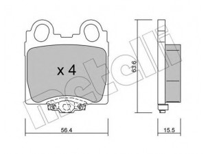 METELLI 22-0758-0 stabdžių trinkelių rinkinys, diskinis stabdys 
 Techninės priežiūros dalys -> Papildomas remontas
04466-30120, 04466-30122, 04466-30161