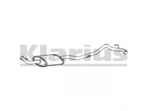 KLARIUS 260968 vidurinis duslintuvas 
 Išmetimo sistema -> Duslintuvas
6006004635