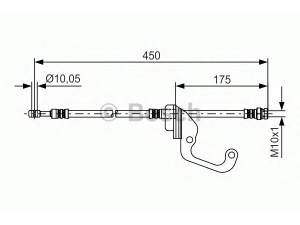 BOSCH 1 987 481 378 stabdžių žarnelė 
 Stabdžių sistema -> Stabdžių žarnelės
58731 M1000, 58731 M1000
