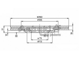 ASHUKI 0990-6303 stabdžių diskas 
 Stabdžių sistema -> Diskinis stabdys -> Stabdžių diskas
0 986 478 522/BOSCH, 09.6849.10/BREMBO