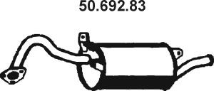 EBERSPÄCHER 50.692.83 galinis duslintuvas 
 Išmetimo sistema -> Duslintuvas
MB838130