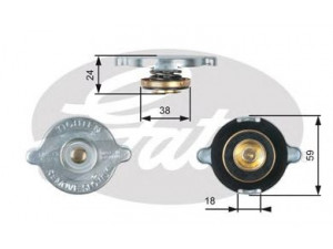 GATES RC112 radiatoriaus dangtelis 
 Aušinimo sistema -> Radiatorius/alyvos aušintuvas -> Radiatorius/dalys
1474439, 1476041, 1486669, 69ZB8100AA