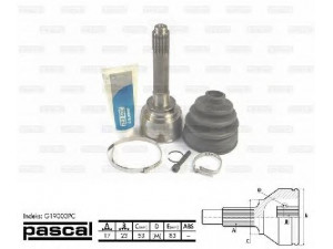 PASCAL G19003PC jungčių komplektas, kardaninis velenas 
 Ratų pavara -> Sujungimai/komplektas
8-94426-401-2, 8-94426-401-3, 8944264012