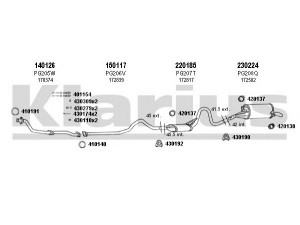 KLARIUS 630107E išmetimo sistema 
 Išmetimo sistema -> Išmetimo sistema, visa