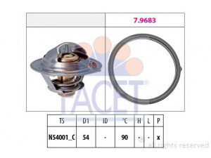 FACET 7.8802 termostatas, aušinimo skystis 
 Aušinimo sistema -> Termostatas/tarpiklis -> Thermostat
25500-2A100, 25500 2A100