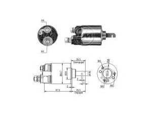 ERA 227537 solenoidinis jungiklis, starteris 
 Elektros įranga -> Starterio sistema -> Solenoidinis jungiklis
31210-PC2-016, 31210-PD2-006, 31210-PD2-016