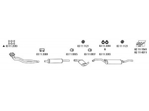 HJS VW_655 išmetimo sistema 
 Išmetimo sistema -> Išmetimo sistema, visa