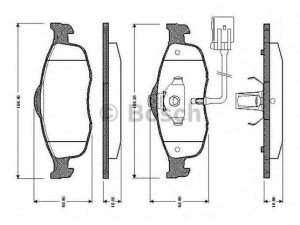 BOSCH 0 986 TB2 241 stabdžių trinkelių rinkinys, diskinis stabdys 
 Techninės priežiūros dalys -> Papildomas remontas
1022078, 1022079, 1073732, 1079348