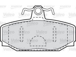 VALEO 598621 stabdžių trinkelių rinkinys, diskinis stabdys 
 Techninės priežiūros dalys -> Papildomas remontas
270923.6, 2709236, 271573.8, 2715738