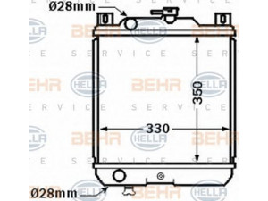 HELLA 8MK 376 772-641 radiatorius, variklio aušinimas 
 Aušinimo sistema -> Radiatorius/alyvos aušintuvas -> Radiatorius/dalys
17700-71C00, 17700-71C01