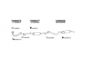 VENEPORTE 800023 išmetimo sistema 
 Išmetimo sistema -> Išmetimo sistema, visa