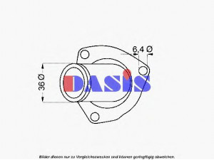 AKS DASIS 751899N termostatas, aušinimo skystis 
 Aušinimo sistema -> Termostatas/tarpiklis -> Thermostat