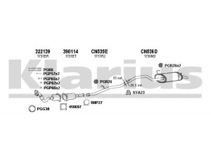 KLARIUS 630996U išmetimo sistema