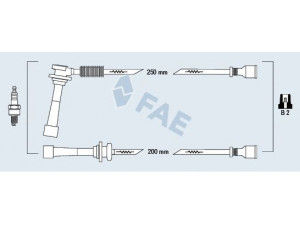 FAE 85145 uždegimo laido komplektas 
 Kibirkšties / kaitinamasis uždegimas -> Uždegimo laidai/jungtys
OK013 18 052A, OK247 18 160A, OK247 18 180A