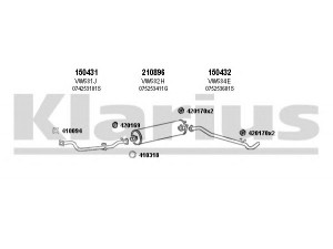 KLARIUS 931339E išmetimo sistema 
 Išmetimo sistema -> Išmetimo sistema, visa