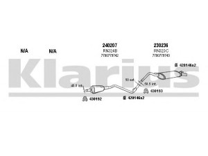 KLARIUS 720265E išmetimo sistema 
 Išmetimo sistema -> Išmetimo sistema, visa