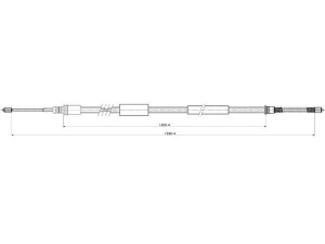 FERODO FHB431290 trosas, stovėjimo stabdys 
 Stabdžių sistema -> Valdymo svirtys/trosai
4745F8, 96032565, 4745F8, 96032565