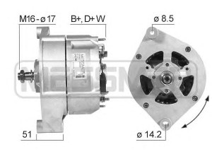 ERA 210300 kintamosios srovės generatorius 
 Elektros įranga -> Kint. sr. generatorius/dalys -> Kintamosios srovės generatorius
1063163, 1089861, 1089862, 1170011