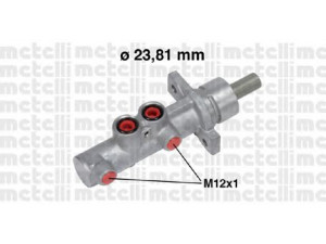 METELLI 05-0738 pagrindinis cilindras, stabdžiai 
 Stabdžių sistema -> Pagrindinis stabdžių cilindras
4601.P8, 4601.P8