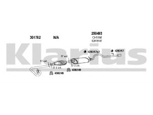 KLARIUS 220016E išmetimo sistema 
 Išmetimo sistema -> Išmetimo sistema, visa