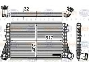 HELLA 8ML 376 700-221 tarpinis suslėgto oro aušintuvas, kompresorius
1KD 145 803, 1KD 145 803 A