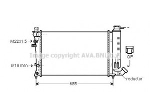 AVA QUALITY COOLING PE2140 radiatorius, variklio aušinimas 
 Aušinimo sistema -> Radiatorius/alyvos aušintuvas -> Radiatorius/dalys
1301K7, 1301L0, 1301L3, 1301TL