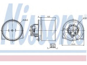 NISSENS 87026 vidaus pūtiklis 
 Šildymas / vėdinimas -> Orpūtė/dalys
5047527, 5049085, 5333539